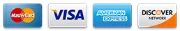 Accepted payment methods: Mastercard, Visa, American Express, Discover