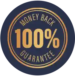 100% money-back guarantee seal